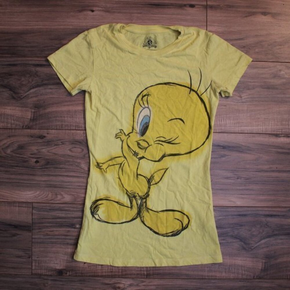 VNTG Looney Tunes Tweety Yellow T-Shirt S